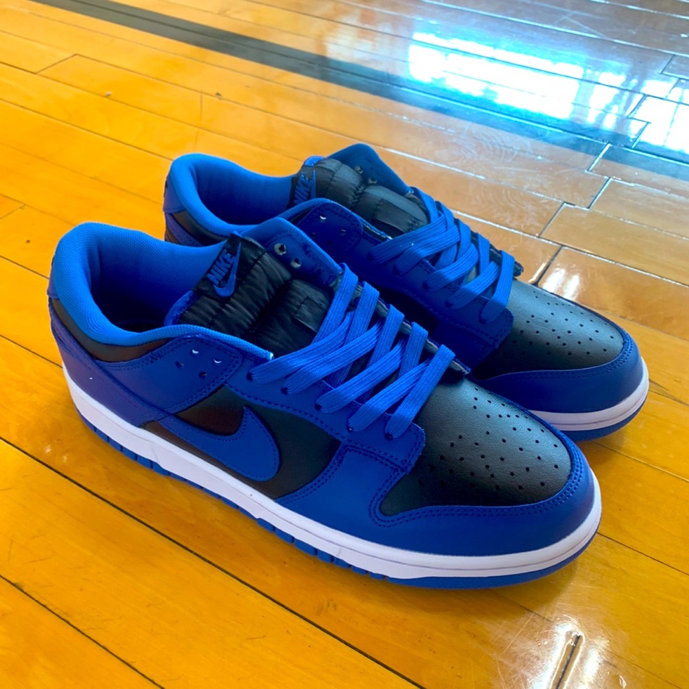 NIKE DUNK Black/Blue Retro Hyper Cobalt! Size 10